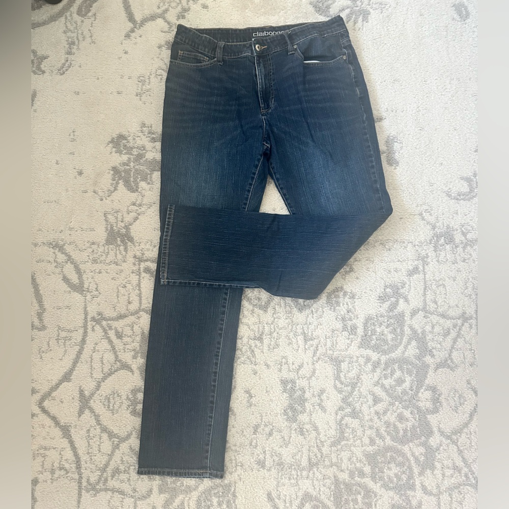 Men’s Straight Fit Claiborne Blue Jeans
